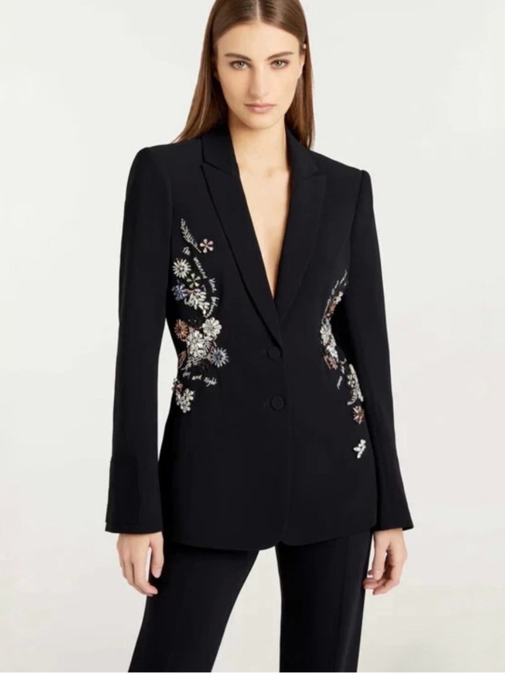 Cinq A Sept Ivy Garden Cheyenne Crystal Embellished blazer size 4